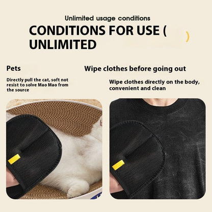 Statik Mıknatıs Etkili Tüy Bakım Eldiveni