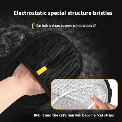 Statik Mıknatıs Etkili Tüy Bakım Eldiveni